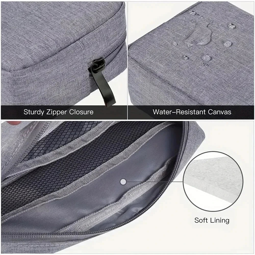 Compact Travel Tech Organizer Pouch
