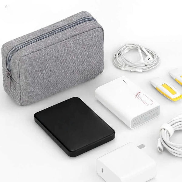 Compact Travel Tech Organizer Pouch